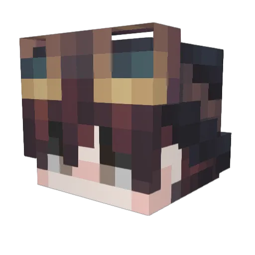 Dreyd Minecraft avatar head, 3D render
