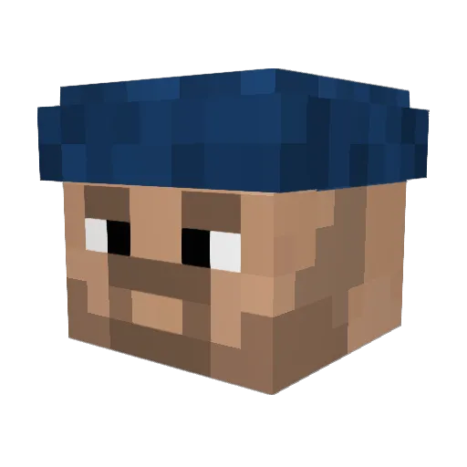 Dreyes25 Minecraft avatar head, 3D render
