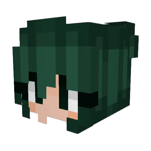 Dreyrc Minecraft avatar head, 3D render
