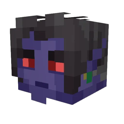 Dreyriss Minecraft avatar head, 3D render