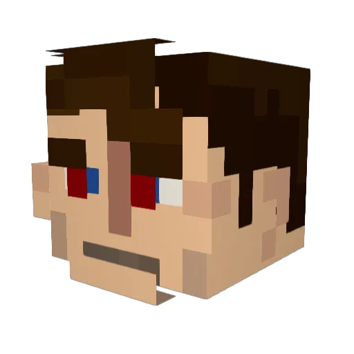 Dreysonn Minecraft avatar head, 3D render