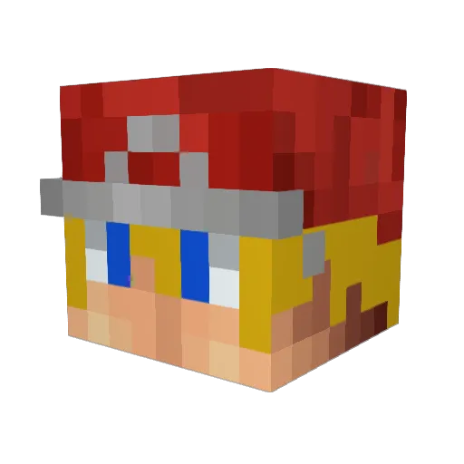 Drez992 Minecraft avatar head, 3D render