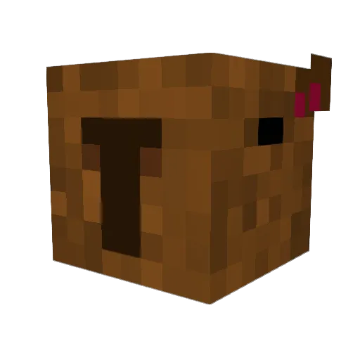 Drezini Minecraft avatar head, 3D render