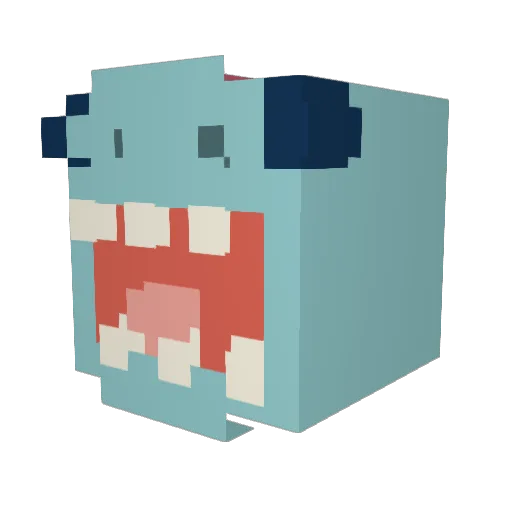 Drezlex Minecraft avatar head, 3D render