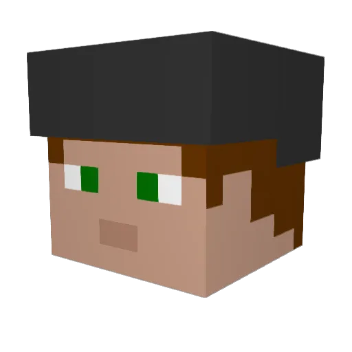 Drezor1 Minecraft avatar head, 3D render