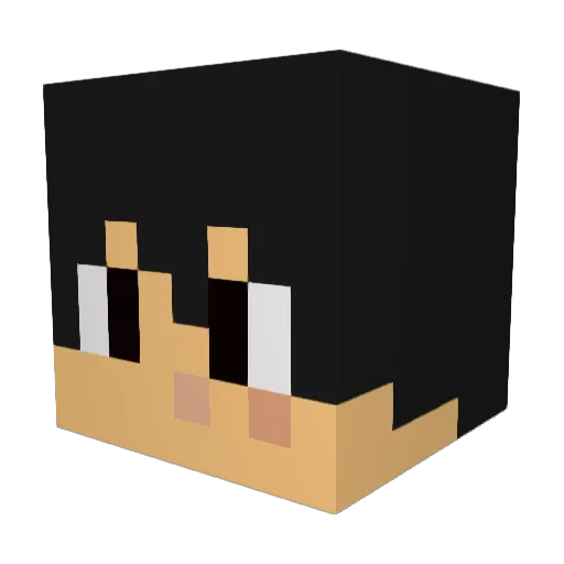 Drezrai Minecraft avatar head, 3D render