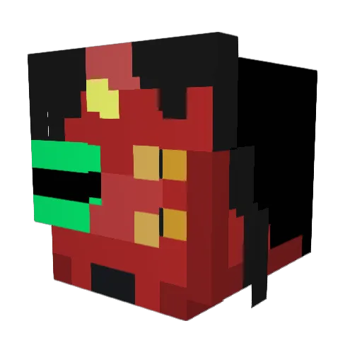 Drfate3207 Minecraft avatar head, 3D render