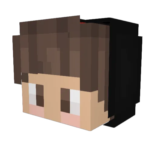 Drfristy Minecraft avatar head, 3D render