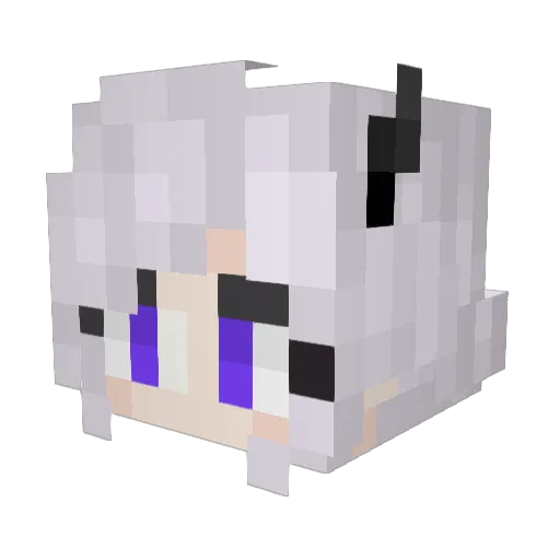 DrgLag Minecraft avatar head, 3D render