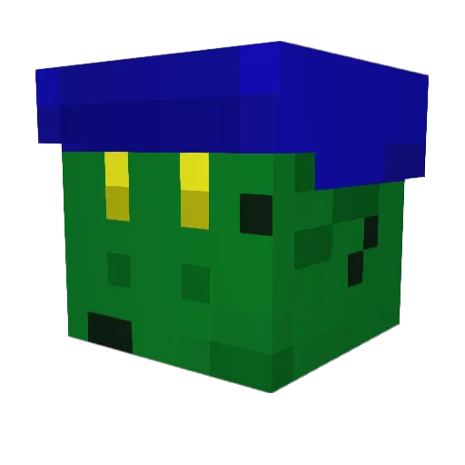 DrgnMechanic Minecraft avatar head, 3D render