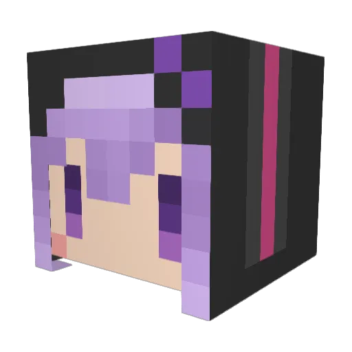 Drhiro Minecraft avatar head, 3D render