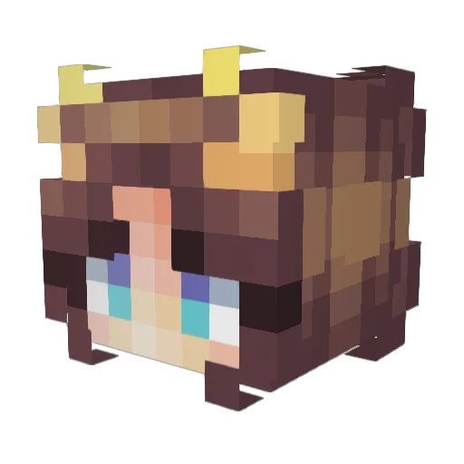 DriagonSoft Minecraft avatar head, 3D render
