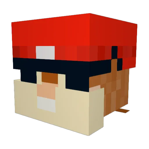 Dribbler1546 Minecraft avatar head, 3D render