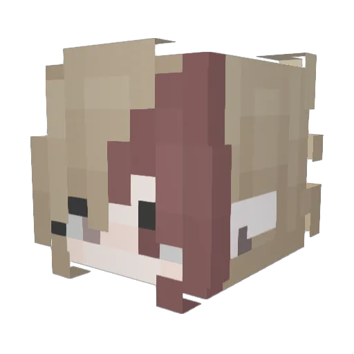 Dribblin_Dave Minecraft avatar head, 3D render