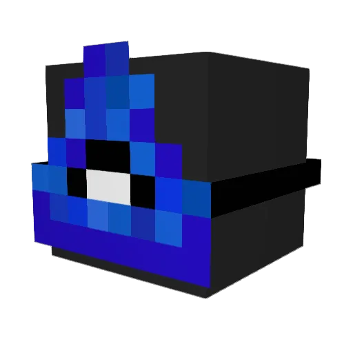 Dribl1 Minecraft avatar head, 3D render