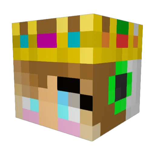 Drica19 Minecraft avatar head, 3D render