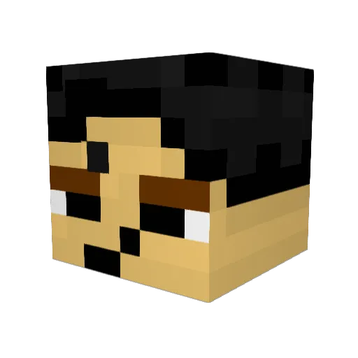 Drichards207 Minecraft avatar head, 3D render