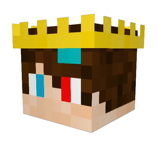 Dried_Glizzy Minecraft avatar head, 3D render