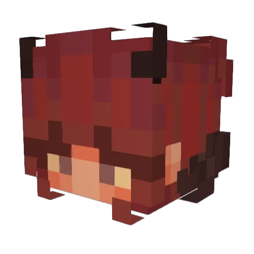 Dried_roses Minecraft avatar head, 3D render