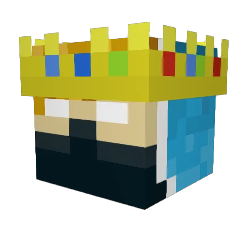Drift1 Minecraft avatar head, 3D render