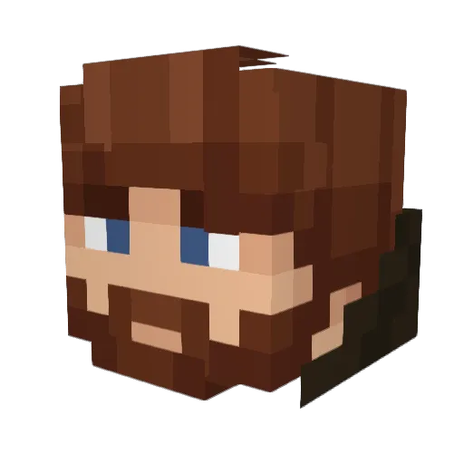Drift2Pingouin Minecraft avatar head, 3D render