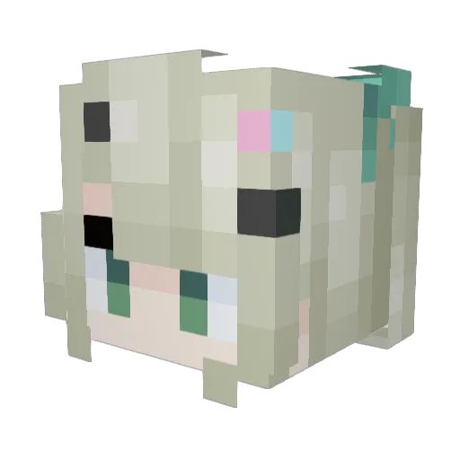 Drift7024 Minecraft avatar head, 3D render