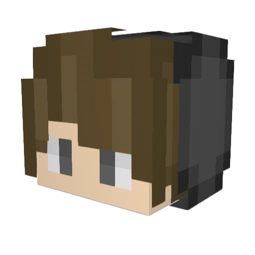 DriftKid88 Minecraft avatar head, 3D render