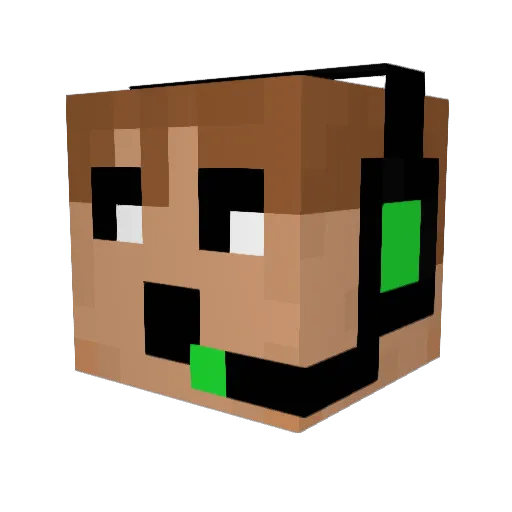 Drift_Monkey3680 Minecraft avatar head, 3D render