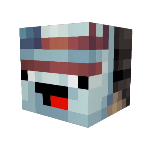 DriftenBOSS Minecraft avatar head, 3D render