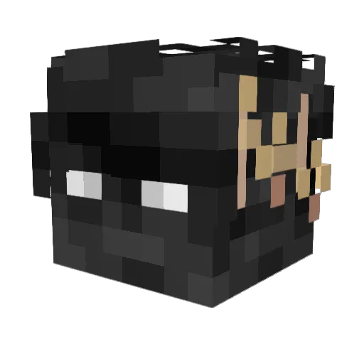 DrifterAlt_ Minecraft avatar head, 3D render