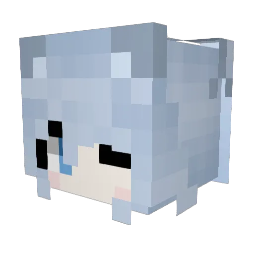 Driftie Minecraft avatar head, 3D render