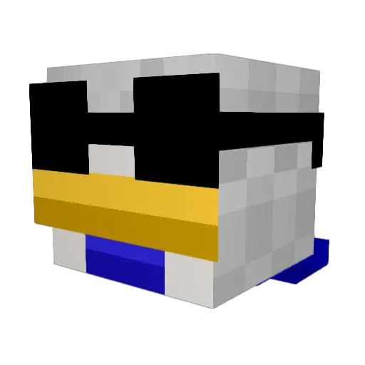 Driftoos Minecraft avatar head, 3D render