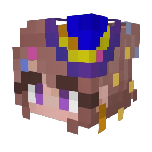 DriftySeta Minecraft avatar head, 3D render