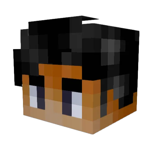 DriftyVibe Minecraft avatar head, 3D render