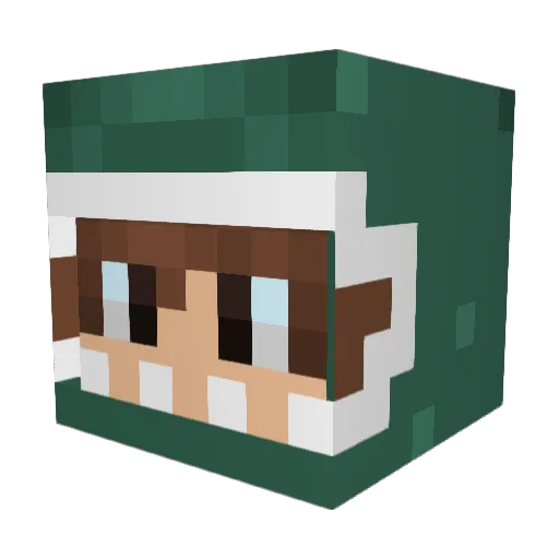 Driger02 Minecraft avatar head, 3D render