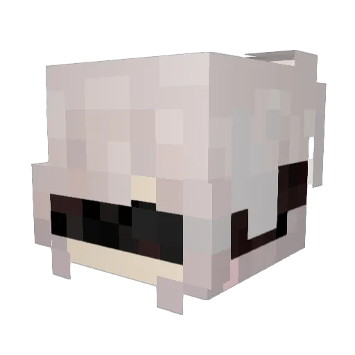 DriksLow Minecraft avatar head, 3D render