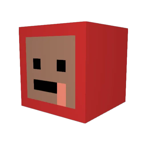 DrillaJav Minecraft avatar head, 3D render