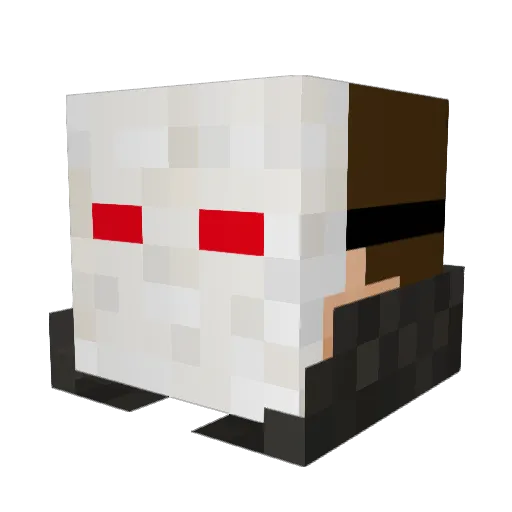 DrillexDE Minecraft avatar head, 3D render