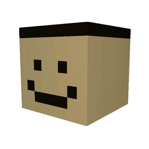 DrinkGasSledFast Minecraft avatar head, 3D render