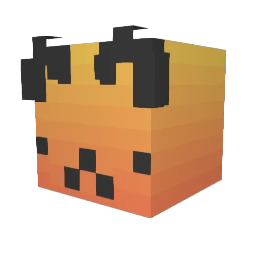 Drinnco Minecraft avatar head, 3D render