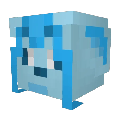 Drioid Minecraft avatar head, 3D render