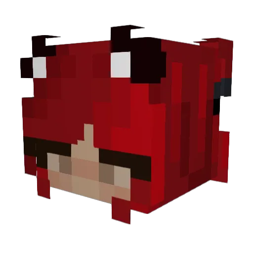 DripFang Minecraft avatar head, 3D render