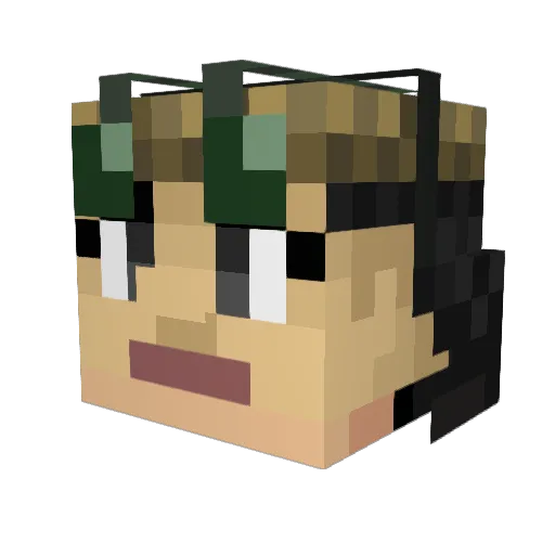 DripGod420 Minecraft avatar head, 3D render