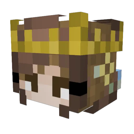 DripMaster999 Minecraft avatar head, 3D render