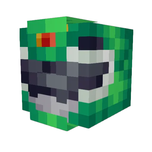 DripSeph Minecraft avatar head, 3D render