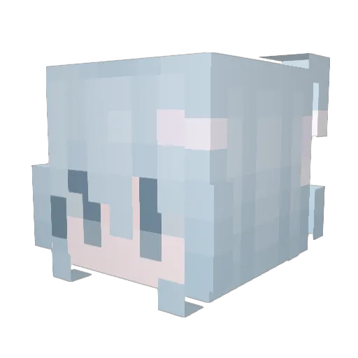 Drip_Blaczus Minecraft avatar head, 3D render