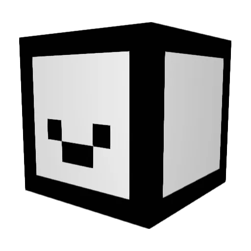 Drip_Moyai Minecraft avatar head, 3D render