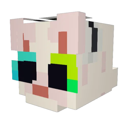 Driplauncher Minecraft avatar head, 3D render