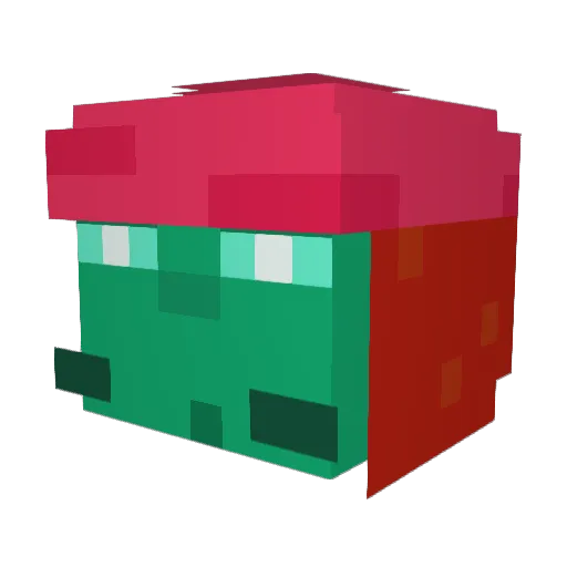 DrippyCM Minecraft avatar head, 3D render