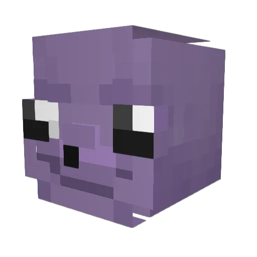 DrippyPeanut Minecraft avatar head, 3D render